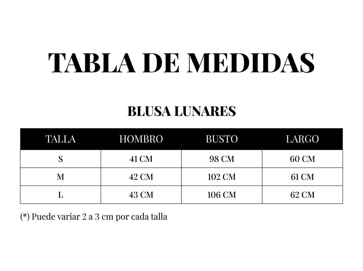 BLUSA LUNARES