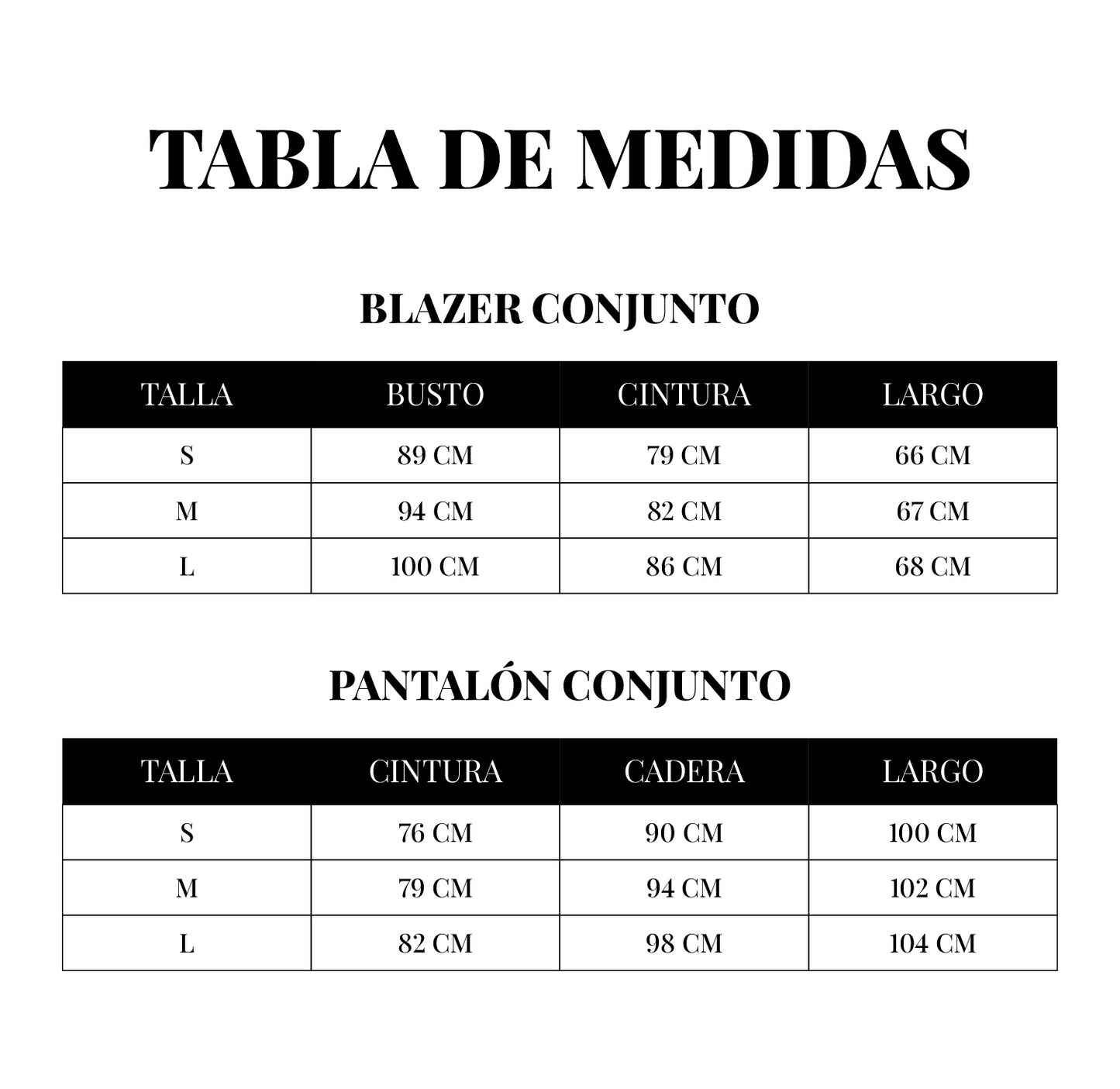 CONJUNTO SASTRERO NEGRO
