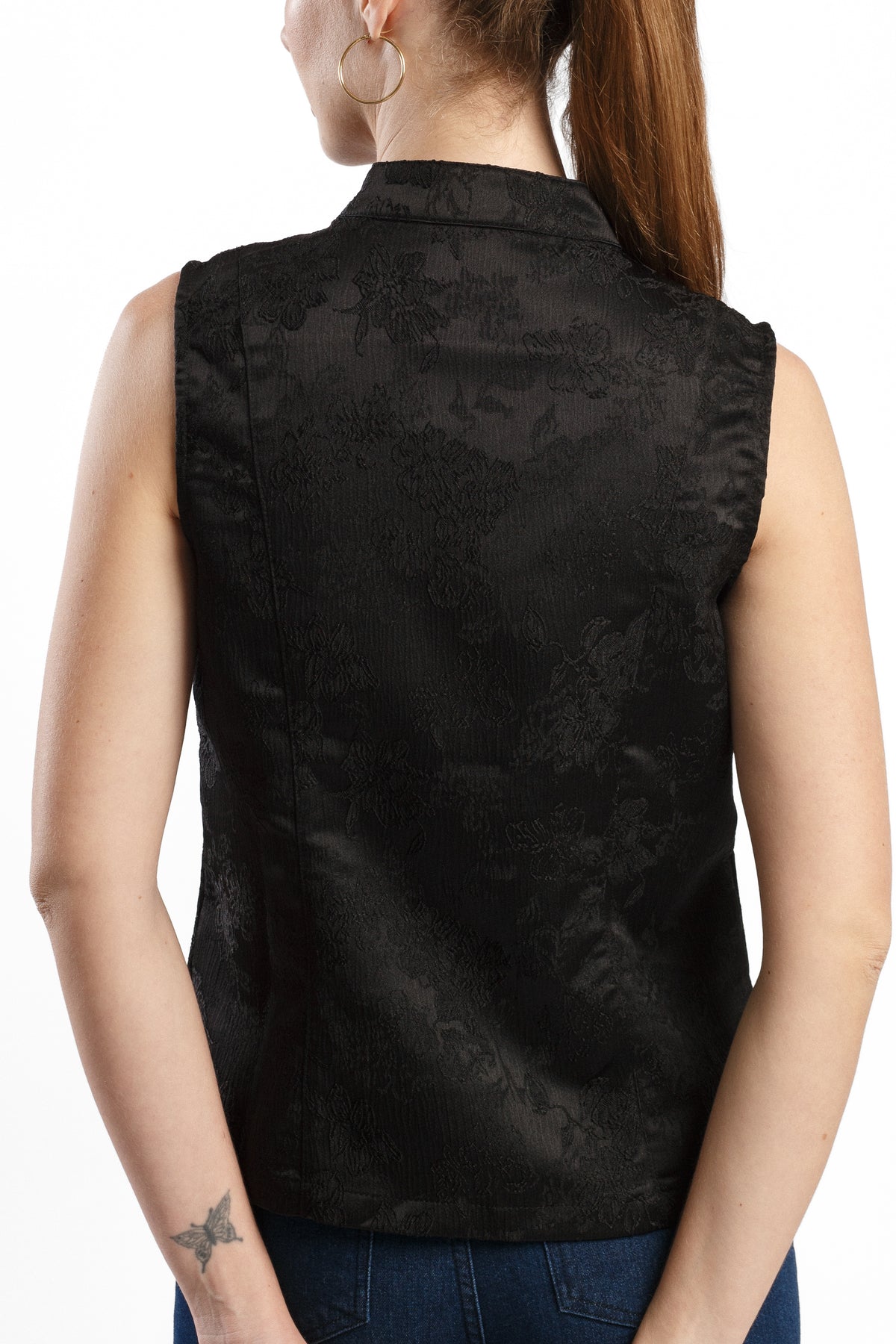 TOP KIMONO NEGRO