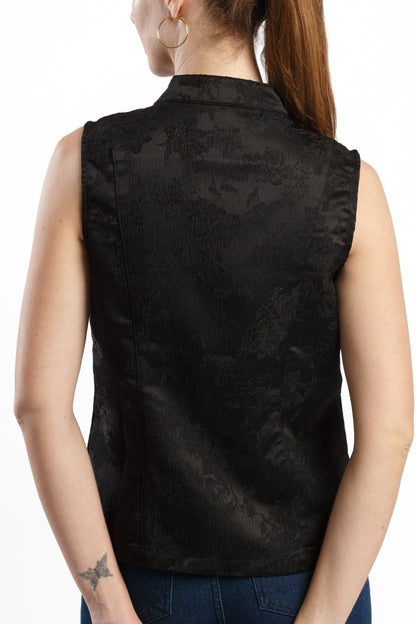 TOP KIMONO NEGRO