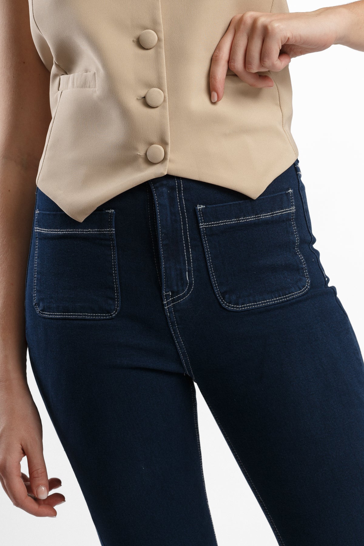 CHALECO SASTRERO BEIGE