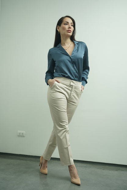 PANTALÓN PITILLO BEIGE