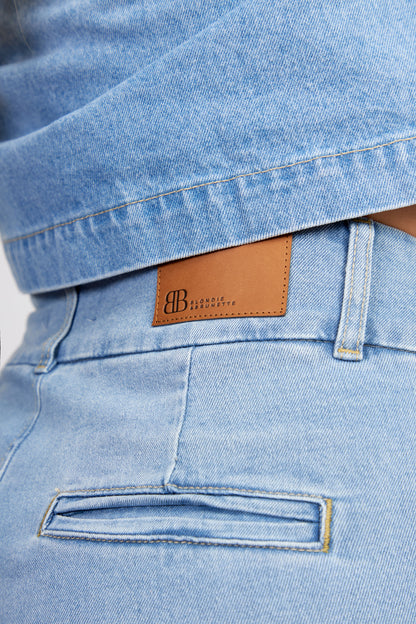 JEAN WIDE LEG CELESTE