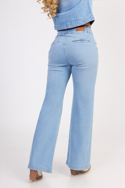 JEAN WIDE LEG CELESTE