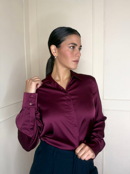BLUSA SATINADA