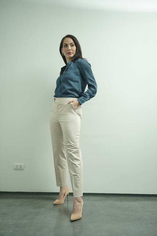 PANTALÓN PITILLO BEIGE