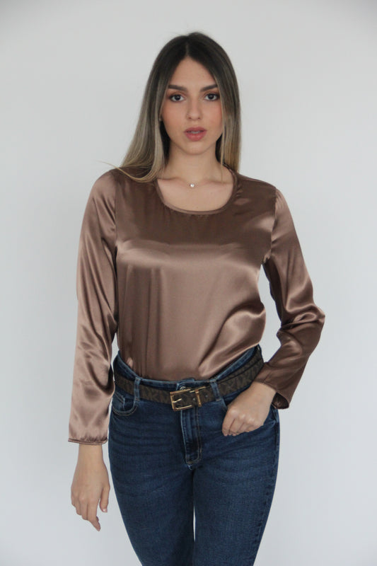 BLUSA ALEJANDRA BRONCE