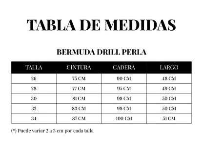BERMUDA DRILL PERLA