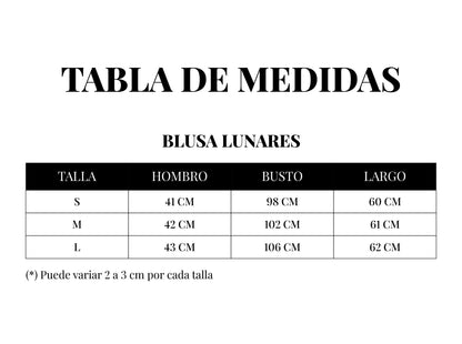 BLUSA LUNARES