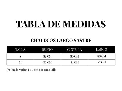 MAXI CHALECO TWEED B&W