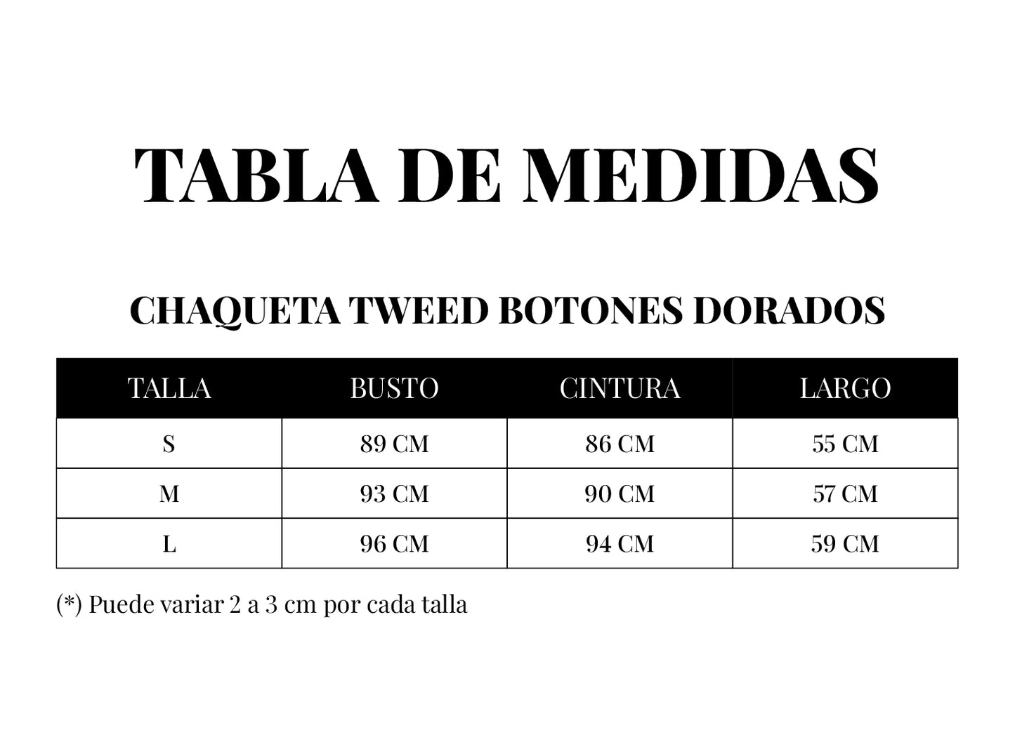 CHAQUETA TWEED CON BOTONES DORADOS