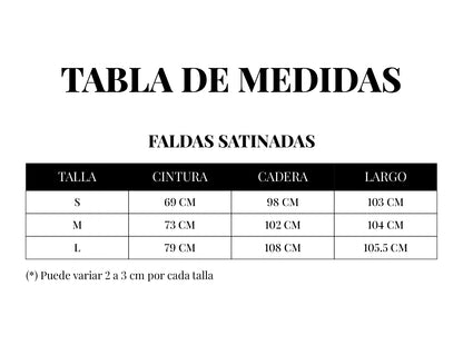 FALDA SATIN PARDO
