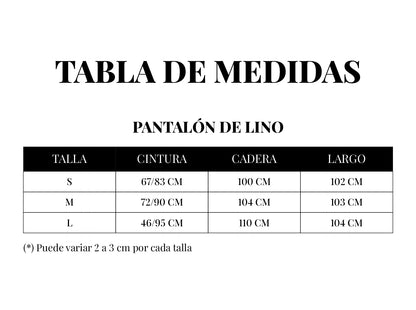 PANTALONES DE LINO