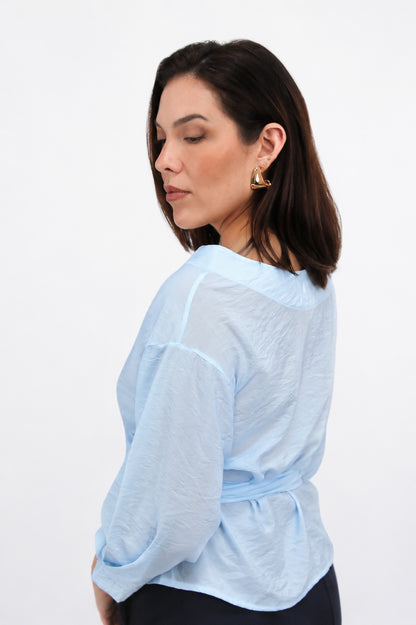 BLUSA CINTURÓN MANGA 3/4