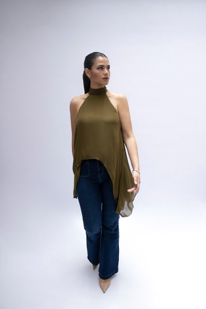 BLUSA LARGA HALTER
