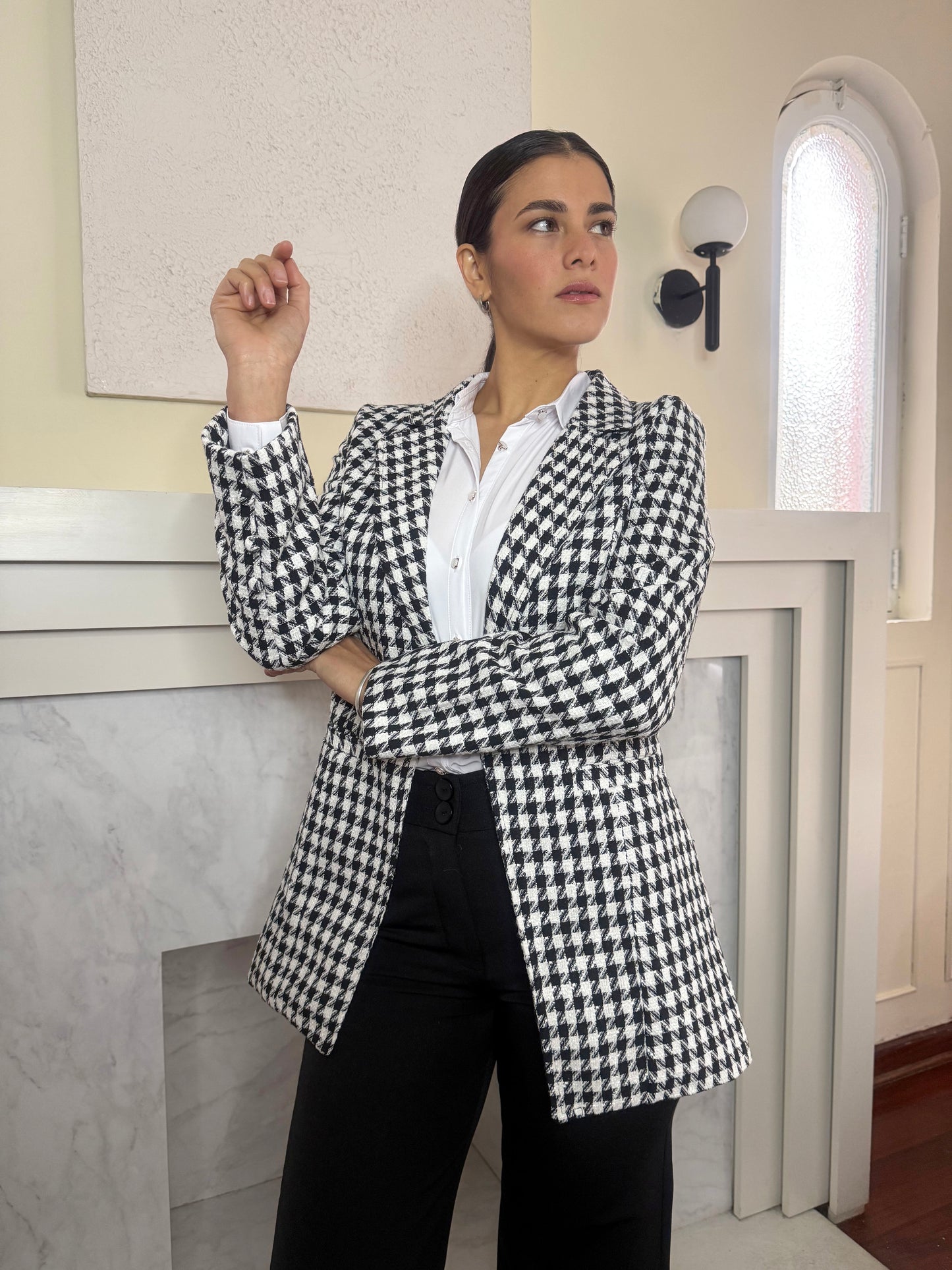 BLAZER TWEED B&W