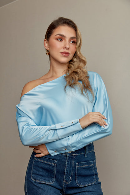 BLUSA KIMONO CELESTE