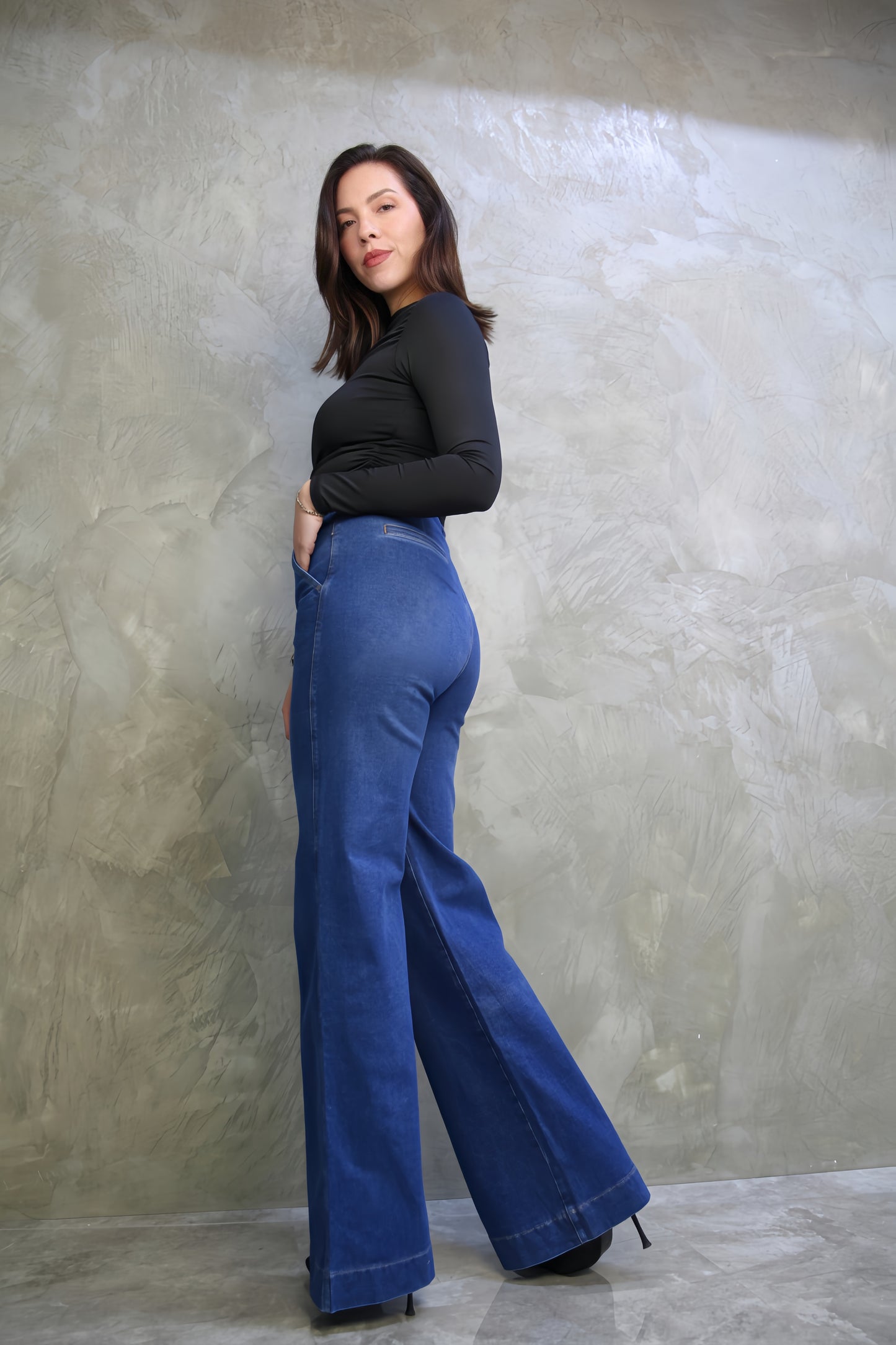 JEAN WIDE LEG AZUL