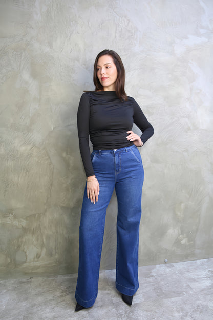 JEAN WIDE LEG AZUL