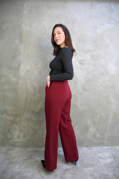 PANTALÓN SASTRERO VINO