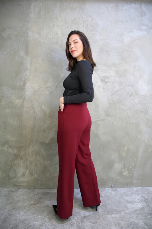 PANTALÓN SASTRERO VINO