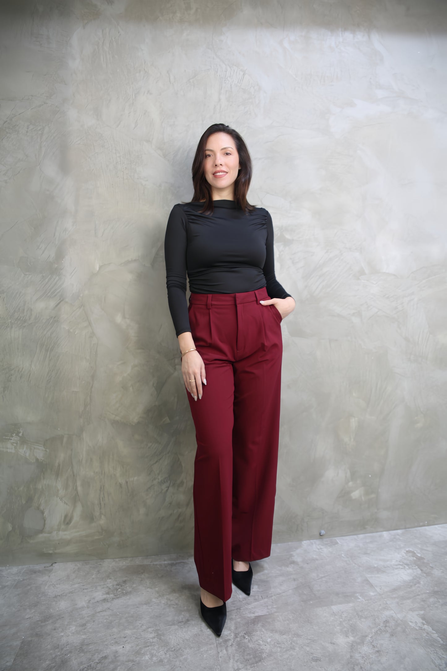 PANTALÓN SASTRERO VINO