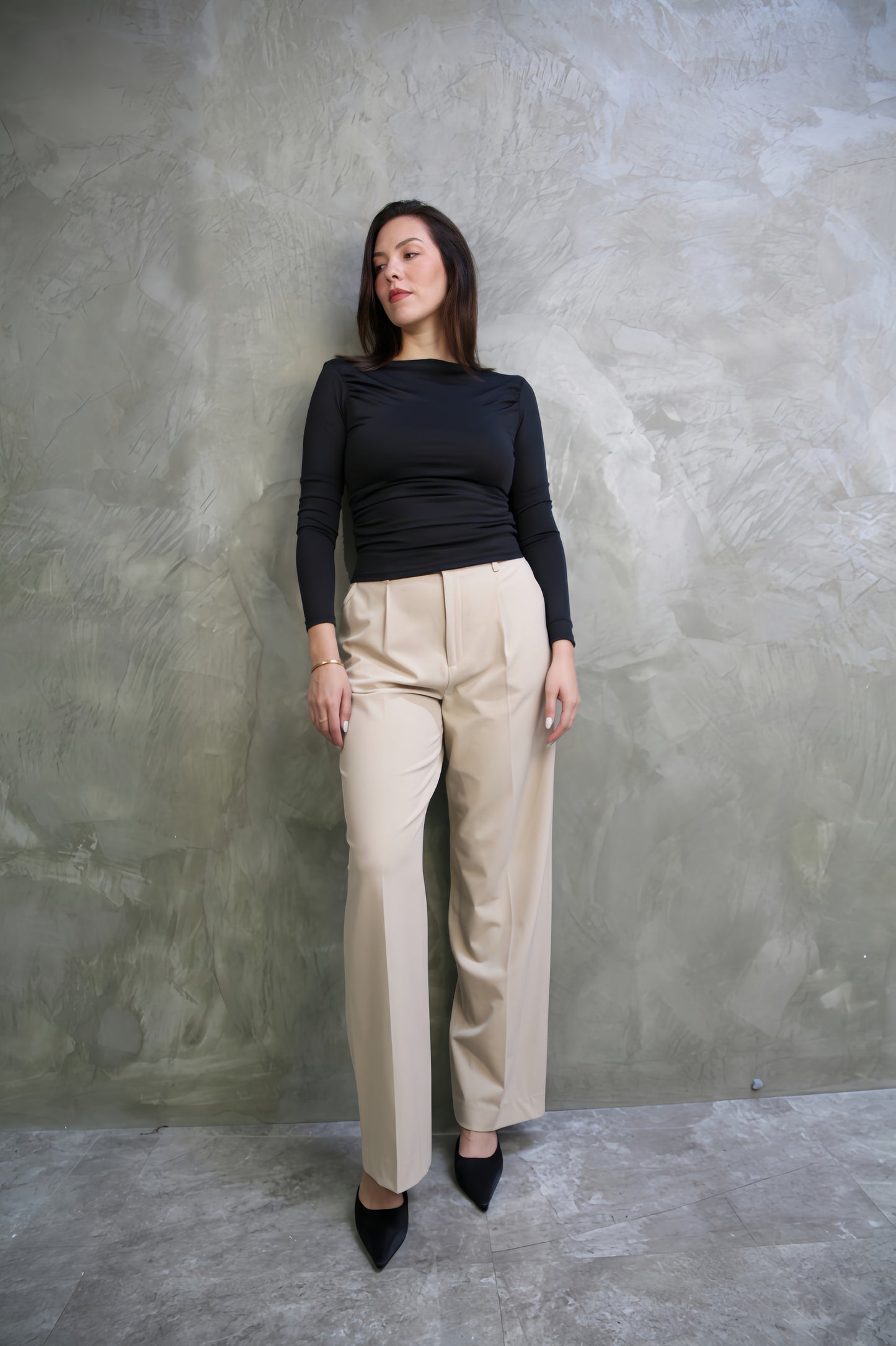 PANTALÓN SASTRERO BEIGE