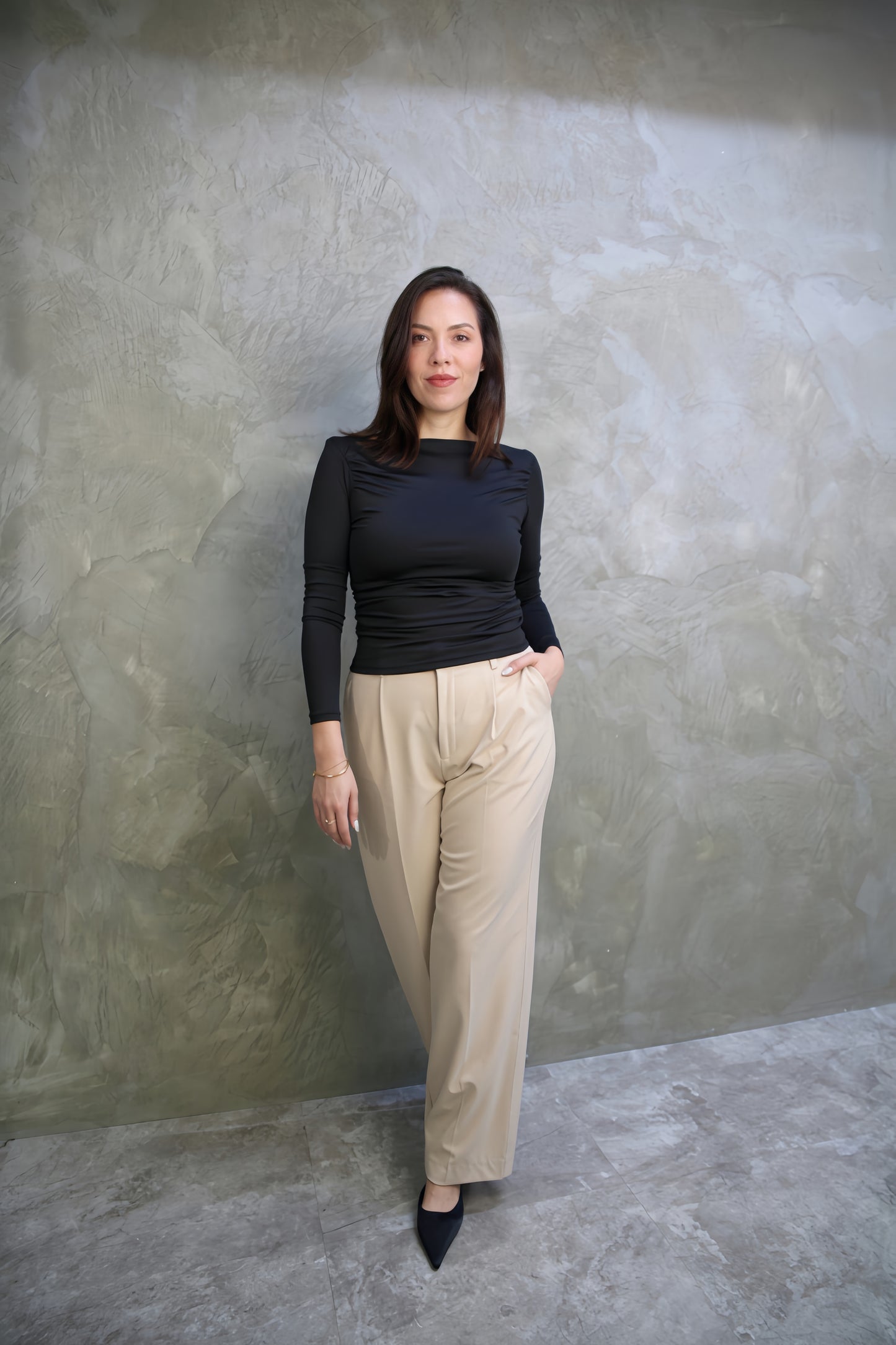 PANTALÓN SASTRERO BEIGE