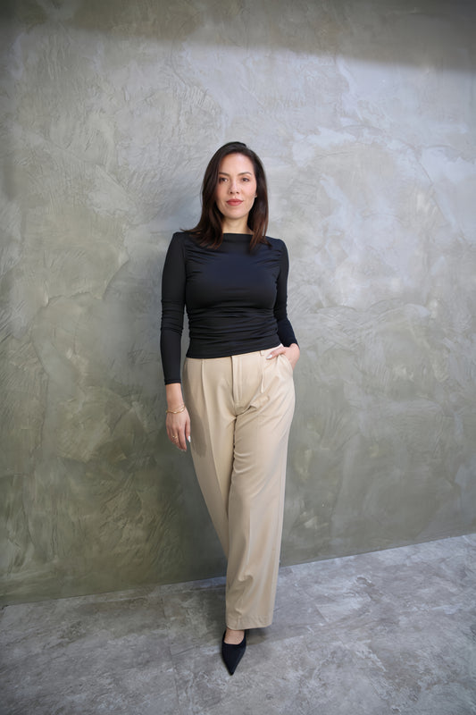 PANTALÓN SASTRERO BEIGE