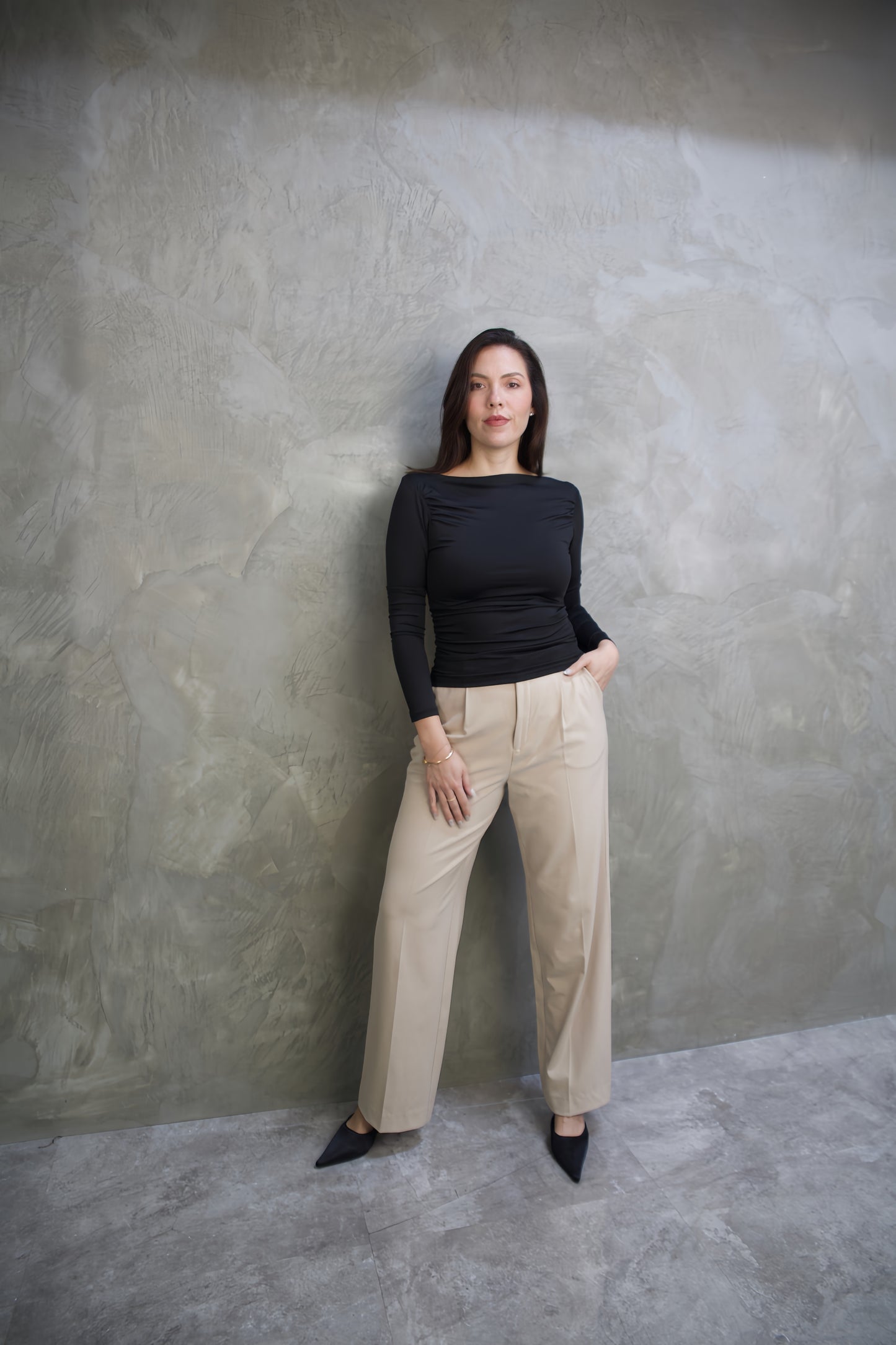 PANTALÓN SASTRERO BEIGE