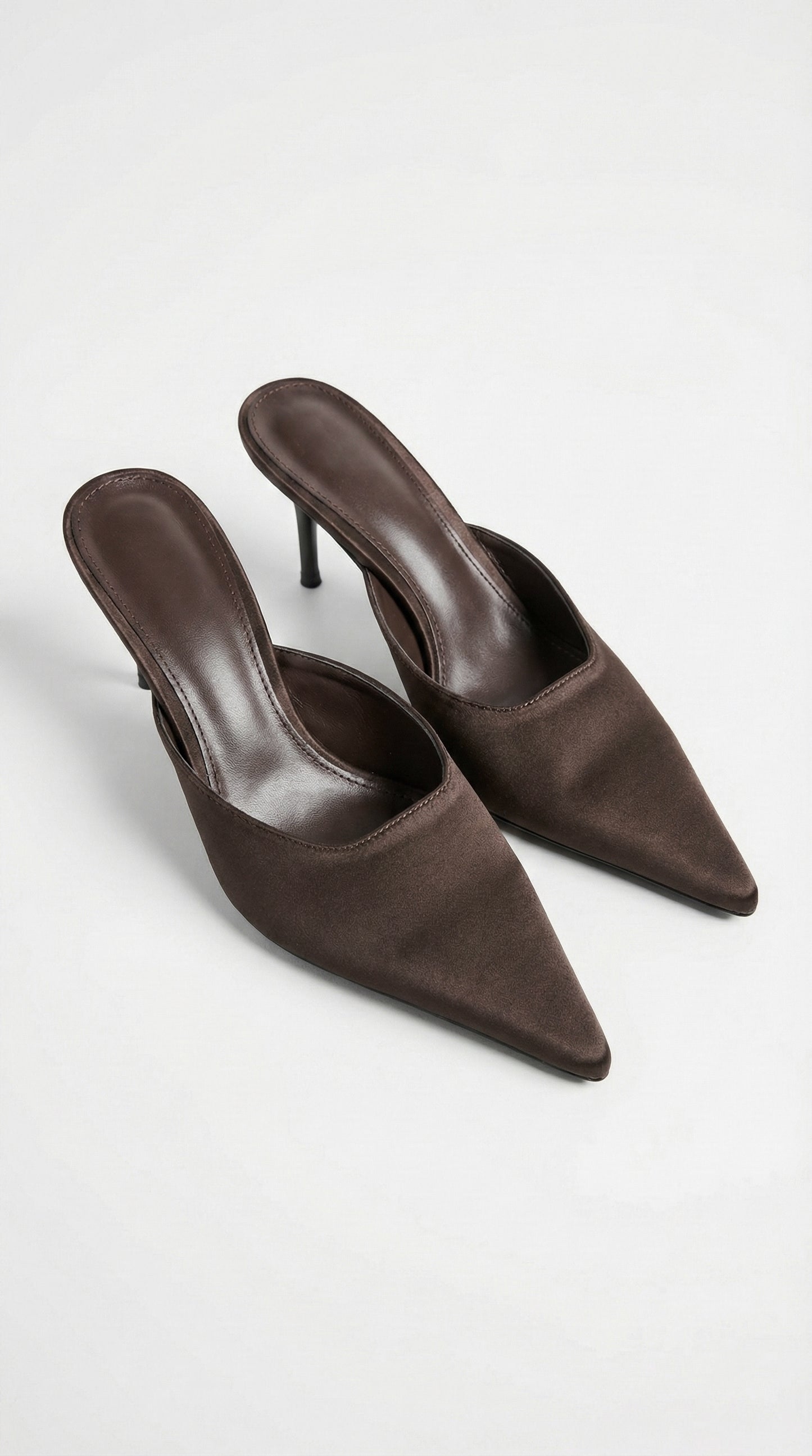 MULE HEEL CHOCOLATE