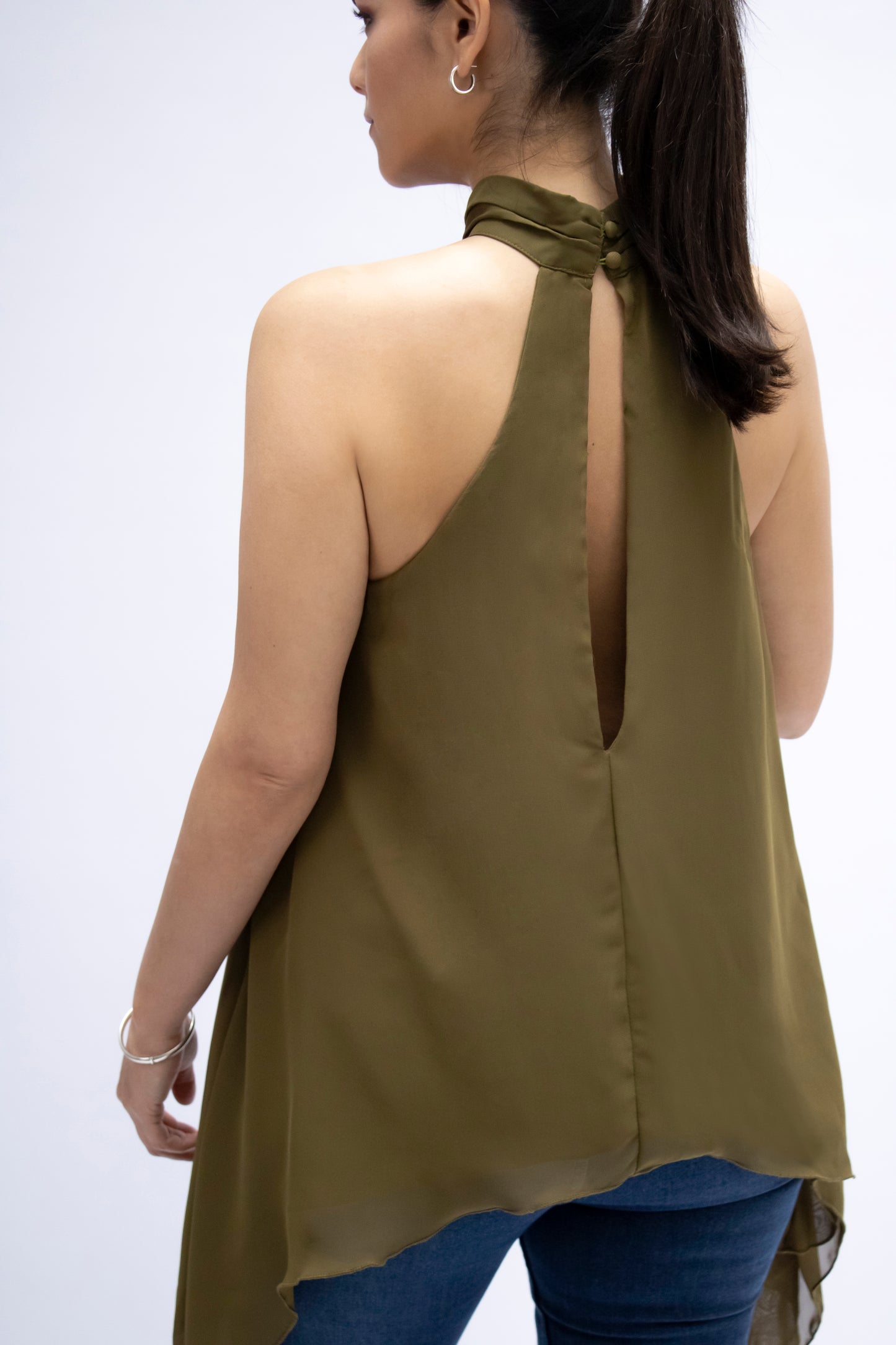BLUSA LARGA HALTER